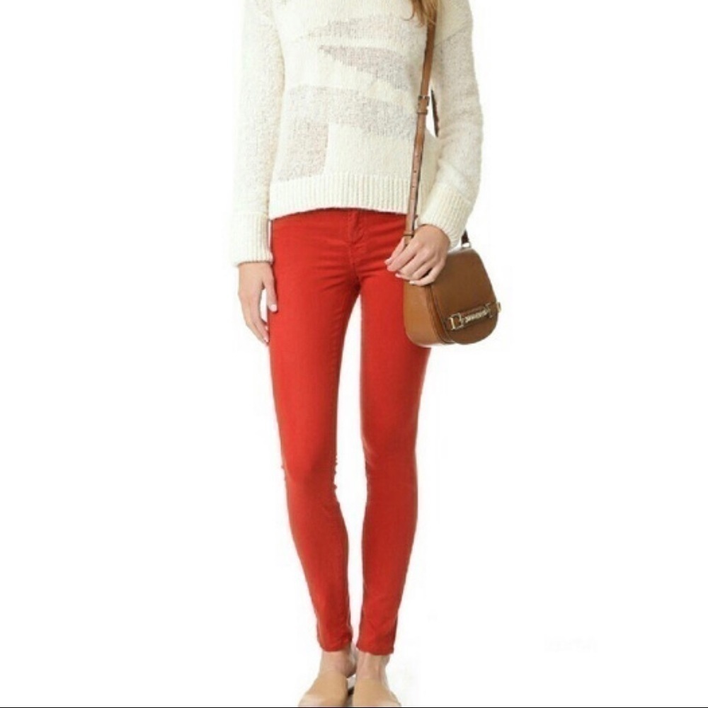 J Brand Blood Orange Skinny Leg Jeans